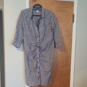 Checkered Women's Sleepwear Dress